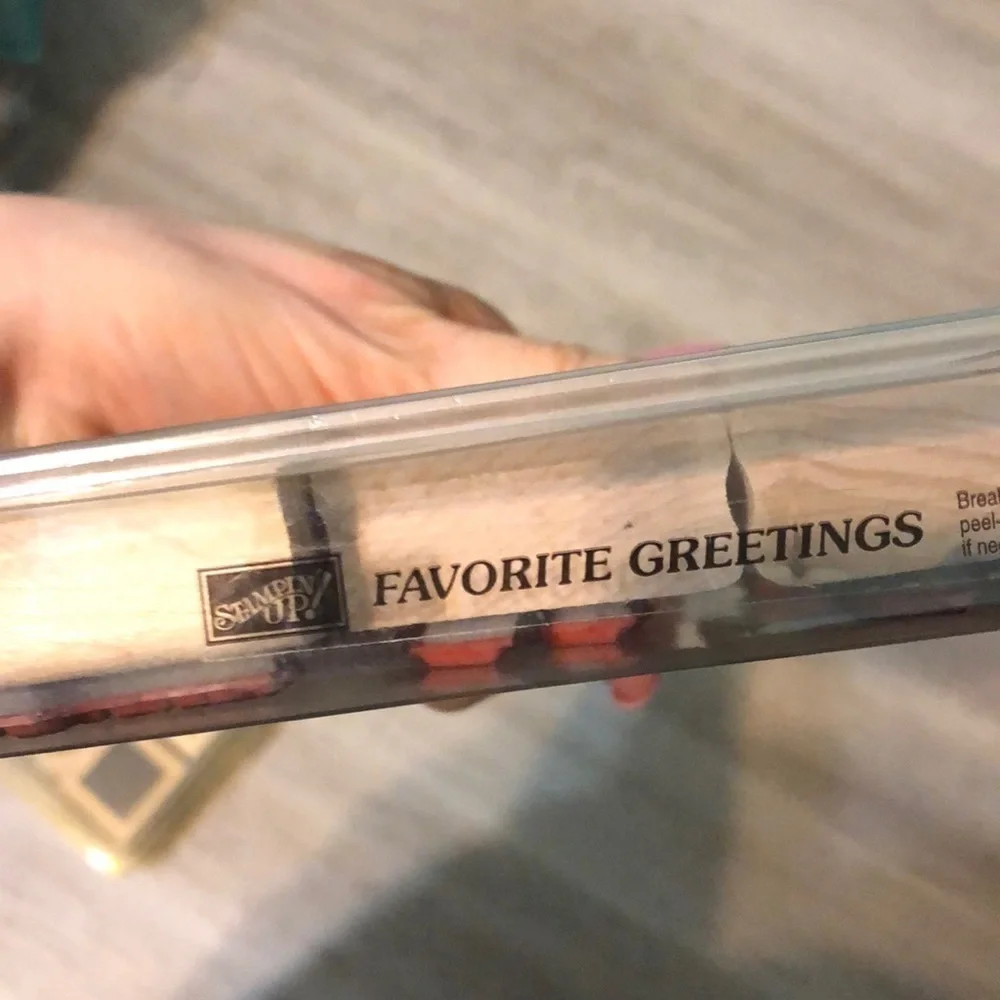 Stampin’ Up Two Stamp Sets Favorite Greetings & Shapes Birthday Anniversary